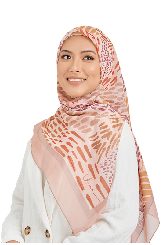 Mesoa Cotton Voile Printed Square in Coscoma Beige Mesoa Cotton Voile Printed Square in Coscoma Beige